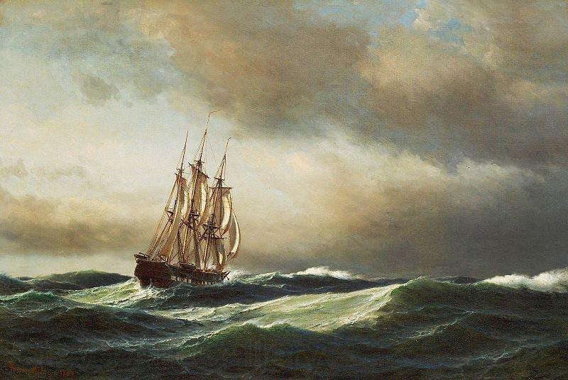 Anton Melbye View of the Adriatic Norge oil painting art